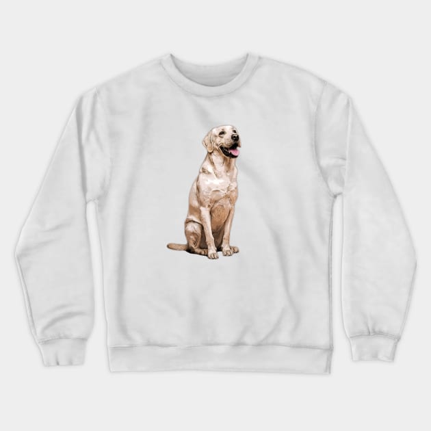 Labrador Retriever Golden Dog Crewneck Sweatshirt by ElegantCat